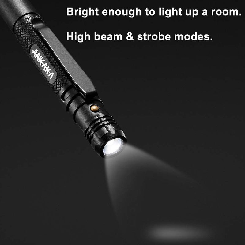 The Most Loaded 6-in-1 Tactical Pen: Solves Other Brands' Weaknesses,Self Defense Tip + Flashlight + Ballpoint + Bottle Opener + Screw Driver + Hexagonal Wrench, 5 Ink Refills + 6 Batteries + Gift Box