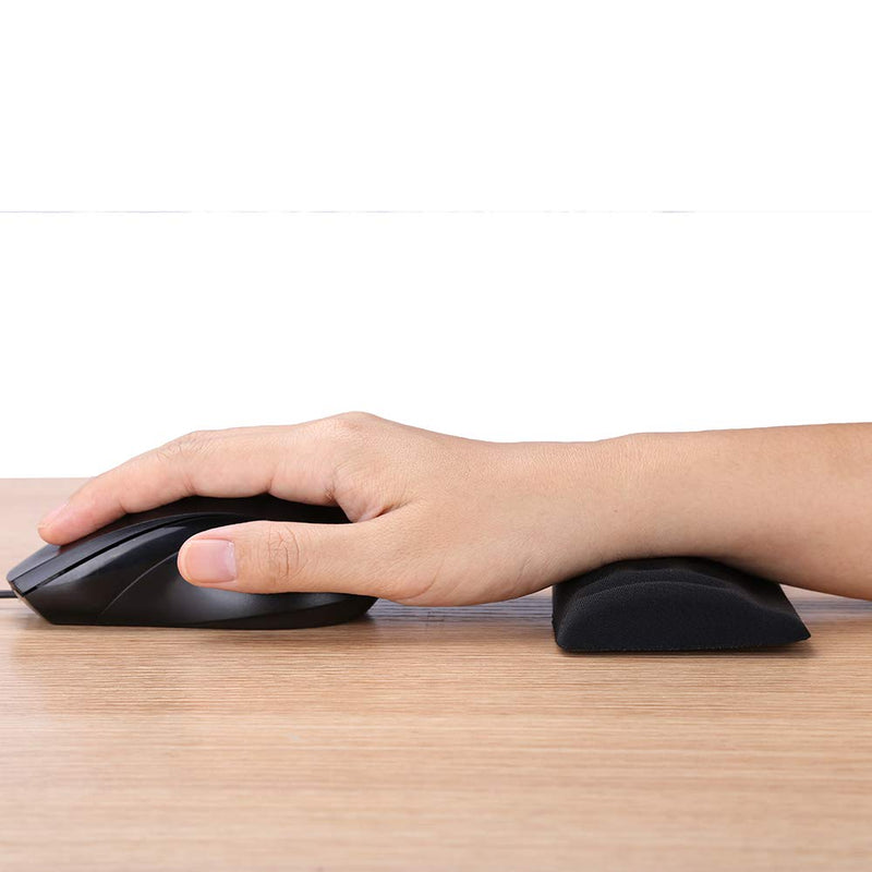 Aelfox Mouse Wrist Rest, Cool Ergonomic Wrist Pad for PC/Gaming/Wireless Mouse in Office, Home Office (Memory Foam, Black)