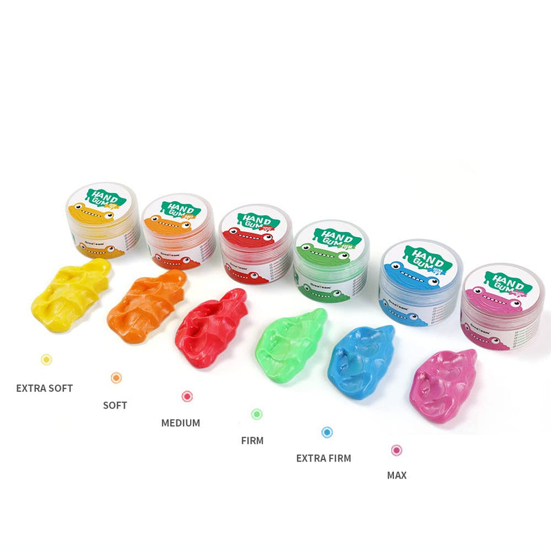 Exercise Putty - Therapy Putty - Play Putty for Kids (6 Pack, 1.8-oz Each) Hand Exercise Rehabilitation, Stress and Anxiety Relief, Increase fine Motor Skills and Finger Strength. - CLOUD PUTTY