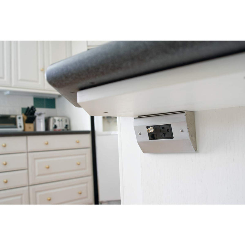 Bryant Electric RU200SS tradeSELECT Under Cabinet/Counter Power Distribution Box, GFCI Fit, Stainless Steel GFCI Fit Box