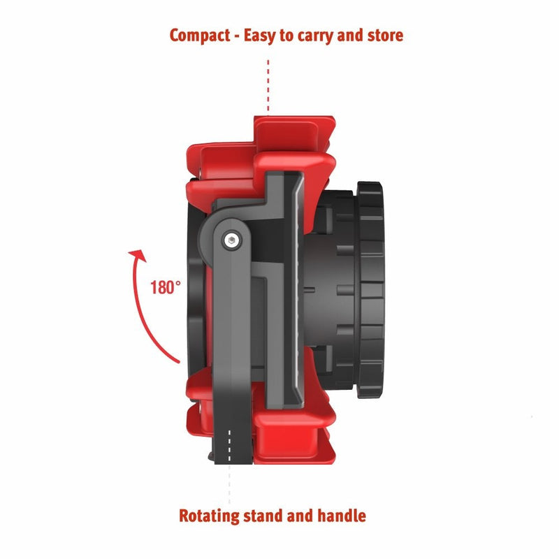 EZ RED XLF1000-1,000 Lumen Portable Micro-USB Rechargeable Focusing Work Light with Magnetic Accessory