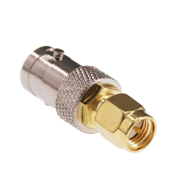 RFaha 5pcs SMA to BNC Coax Connector SMA Male to BNC Female RF Adapter Coax Coaxial Connector Adapter for RF Antennas/Wireless LAN Devices(F18-5)