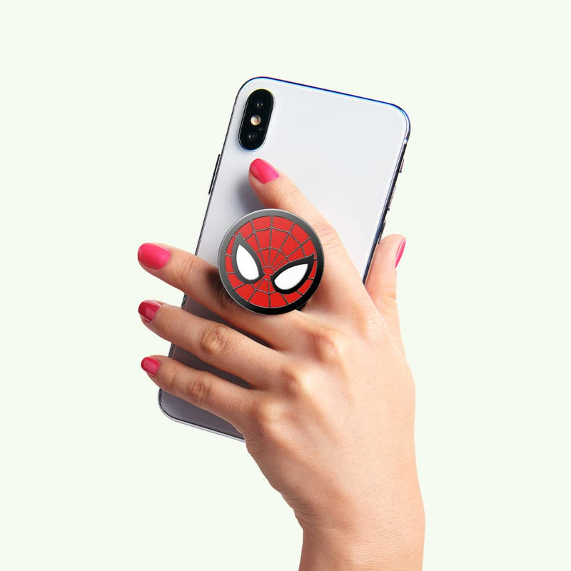 PopSockets: PopGrip - Expanding Stand and Grip with a Swappable Top for Smartphones and Tablets - Enamel Marvel Spiderman