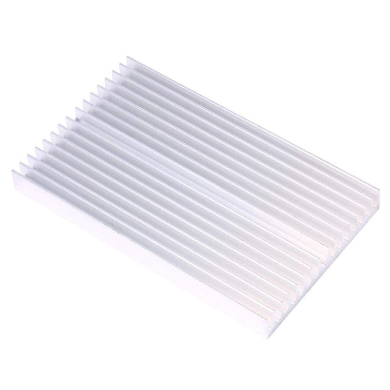 Aluminum Heatsink, Grille Shape Heat Sink Cooling Fin for IC LED Power Transistor 100X60X10mm 16 Teeth