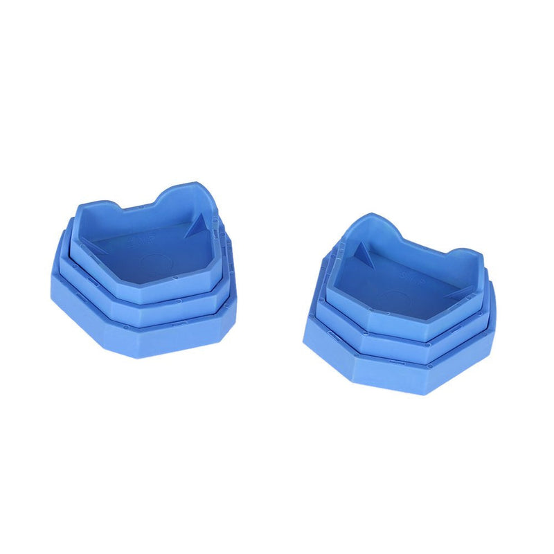 Dental Model Base Set Anself Dental Lab Former Base Kit Dental Impression Trays (6pcs Dental Model Base Set)