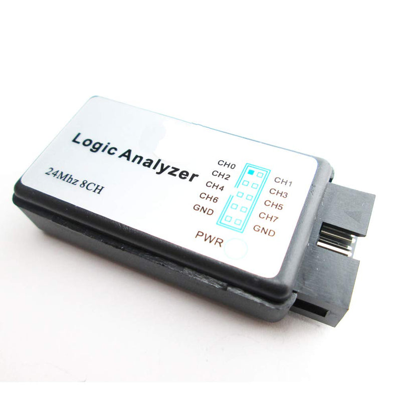 Hailege 24MHz 8CH USB Logic Analyzer Device With EMI Ferrite Ring USB Cable 24MHz 8 Channel UART IIC SPI Debug ARM FPGA M100 SCM