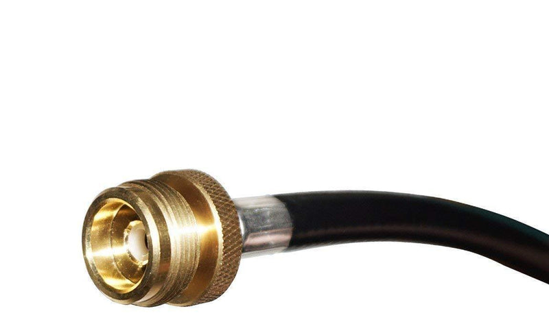 DOZYANT 4 Feet Propane Adapter Hose 1 lb to 20 lb Converter Replacement for QCC1 / Type1 Tank Connects 1 LB Bulk Portable Appliance to 20 lb Propane Tank 4Feet