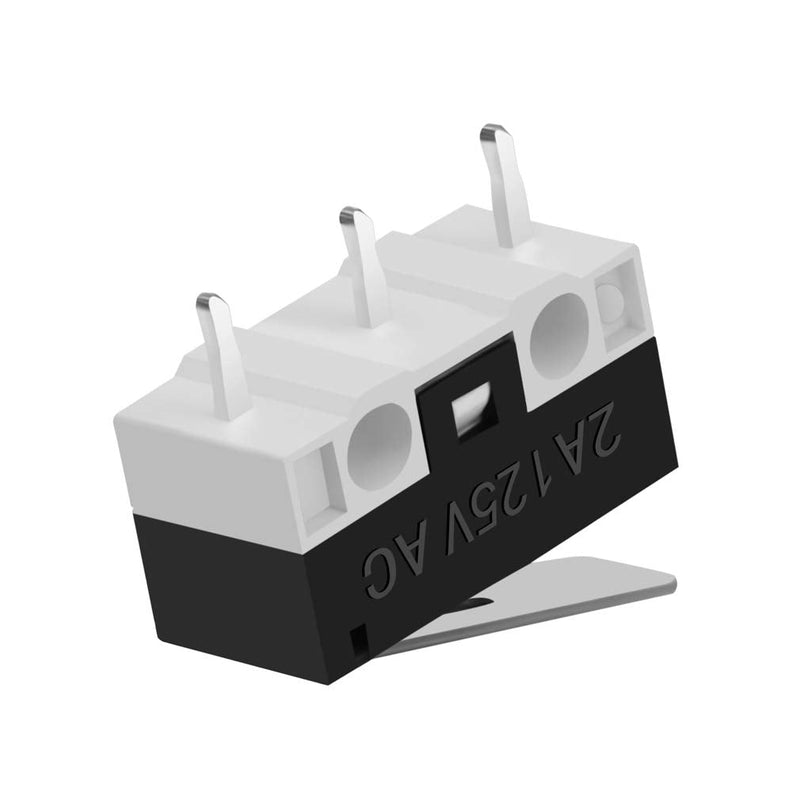 CYT1073 AC 2A 125V 3Pin SPDT Limit Micro Switch Long Hinge Lever for Arduino (Pack of 30) by MUZHI