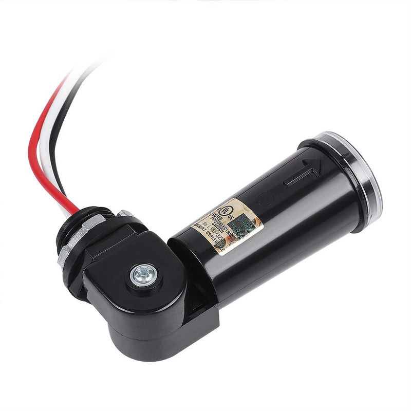 Photoelectric Switch Sensor 120V Photocell Dusk to Dawn Button Photo Control Eye Switch Flush Mount