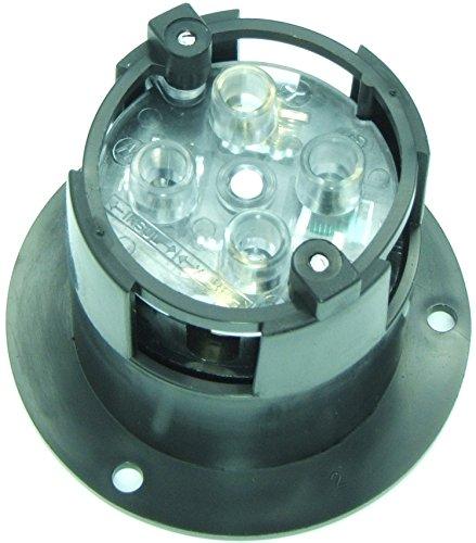 Journeyman-Pro 2415, NEMA L14-20 Flanged Inlet Generator Plug, 20A 125/250 Volt, Locking Receptacle Socket, Black Industrial Grade, Grounding 5000 Watts (With Waterproof Cover) With Waterproof Cover