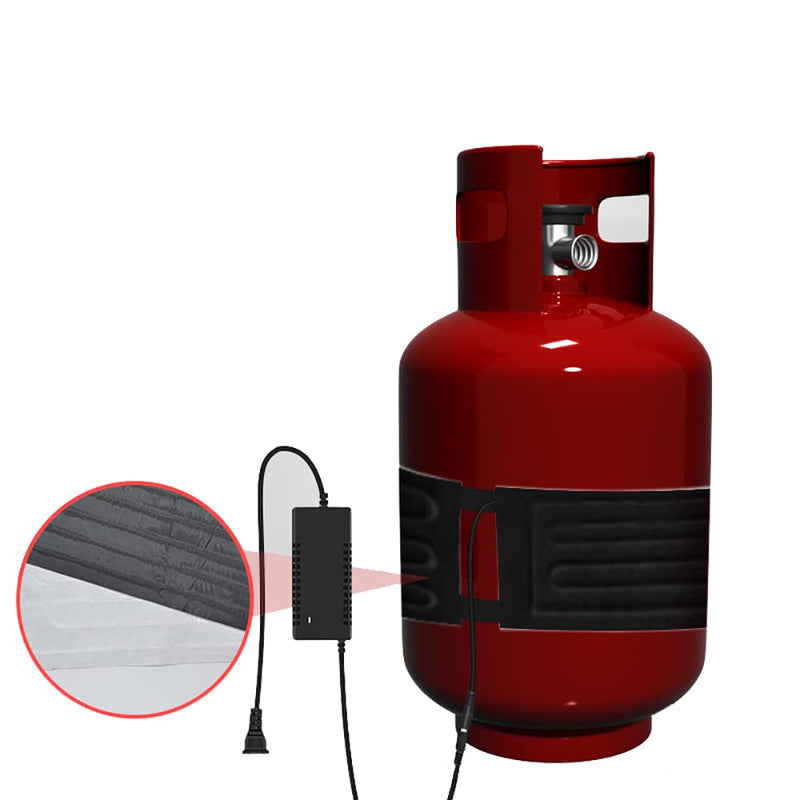 Toplionace 220V 15KG Liquefied Gas Storage Tank Heater, Strip Steel Cylinder Electric Heating Belt Gas Bottle PTC Additional Warmer 970x200MM