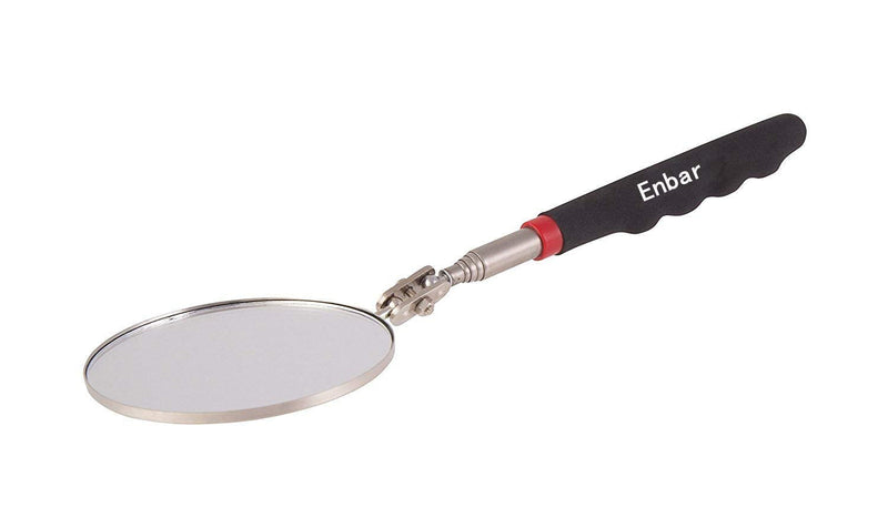Telescopic Inspection Mirror, Circular Inspection Mirror, Telescopic Inspection Mirror, Flexible Inspection Mirror 360 Rotation, with Buckle Large Round Welding Mirror (Inspection Mirror-01) Inspection Mirror-01