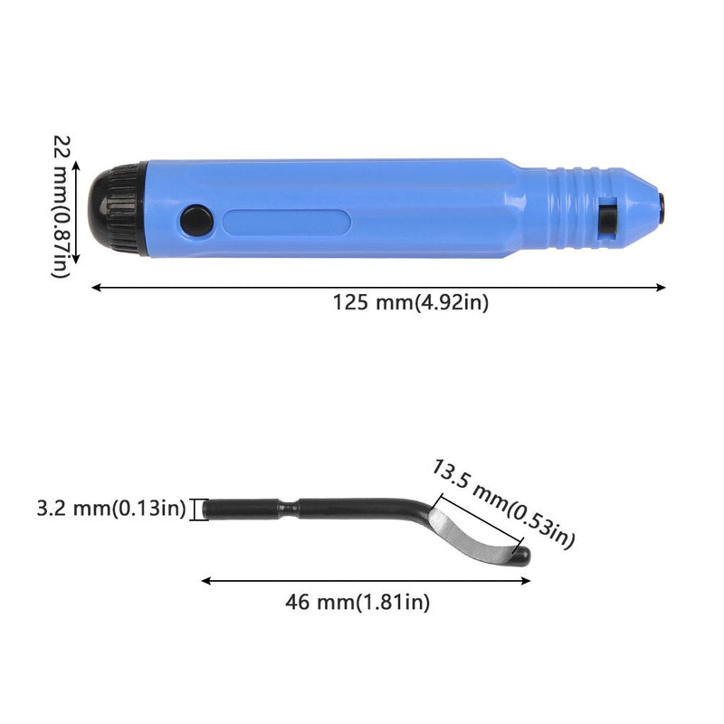 DODUOS deburring tool universal hand deburring tool with 10 spare blades deburring set for plastic, aluminum and stainless steel