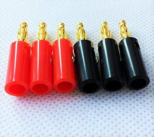 HIGHROCK 20 Banana Speaker Wire Cable Screw Plugs Connectors 4mm