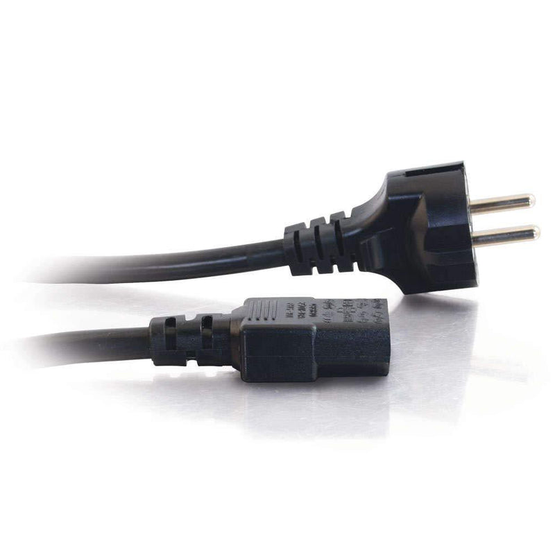 C2G Power Cord, European Power Cord, 14 AWG, Black, 8.2 Feet (2.5 Meters), Cables to Go 03138 2.5M European Power Cord