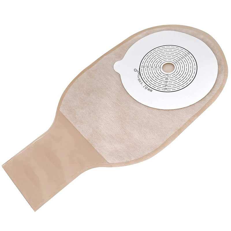 20PCS Colostomy Bags, Ostomy Supplies, One Piece Drainable Ostomy Pouch for Ileostomy Stoma Care, Cut-to-Fit (20-70cm) 20-70-20pcs