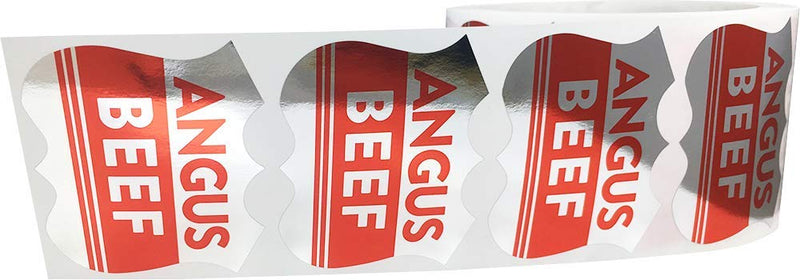 Angus Beef Grocery Store Food Labels 2 x 2 Inch 500 Total Adhesive Stickers