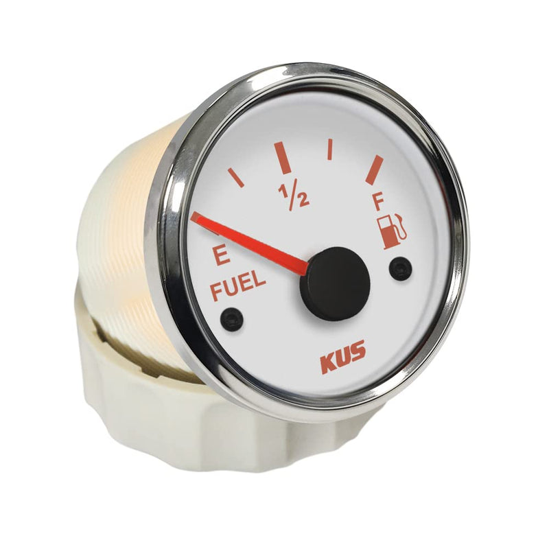 KUS Oil Fuel Level Gauge Meter Indicator 0-190ohm 52MM(2") with Backlight 12V/24V