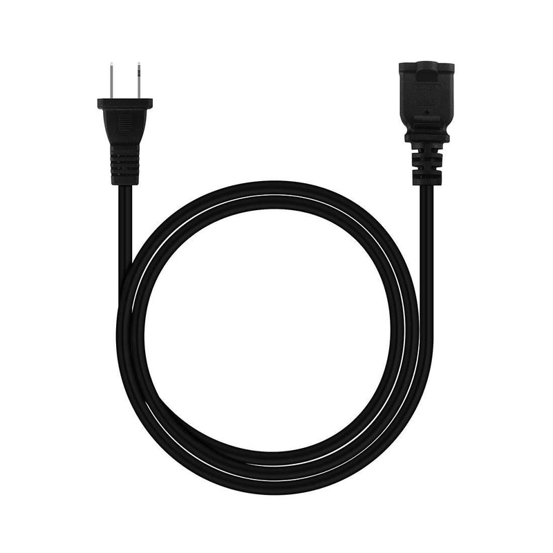 10FT(3M) Polarized US 2-Prong Male-Female Extension Power Cord Cable, 2 Outlet Extension Cable Cord US AC 2-Prong Male/Female Power cable10A/125V,Nema 1-15P to 1-15R Cable Polarity 10-Feet