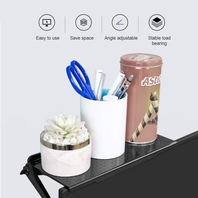 2 PCS TV Screen Top Shelf Monitor Mount Organizer for Computer Monitor/Flat Screen TV Platform Adjustable Screen Bracket Installation Desktop Computer Monitor Streaming Cable Amazon Fire TV top 11" 2 PCS 11.81 in