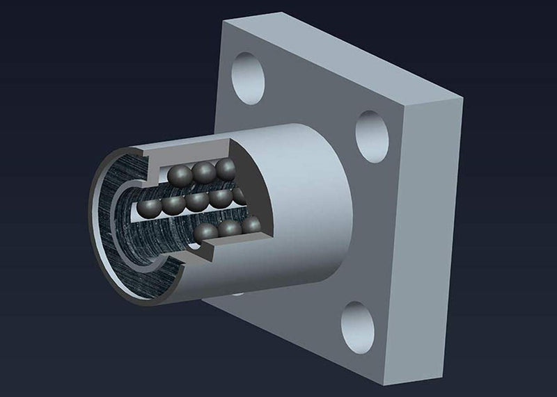 Aopin LMK8UU Linear Ball Bearing Square Flange, ID 8mm, OD 15mm Linear Motion Ball Bearings Sae52100 Carbon Steel, 4 Rows of Steel Balls, Great for CNC, 3D Printer, Linear Rail Guide 2 PCS