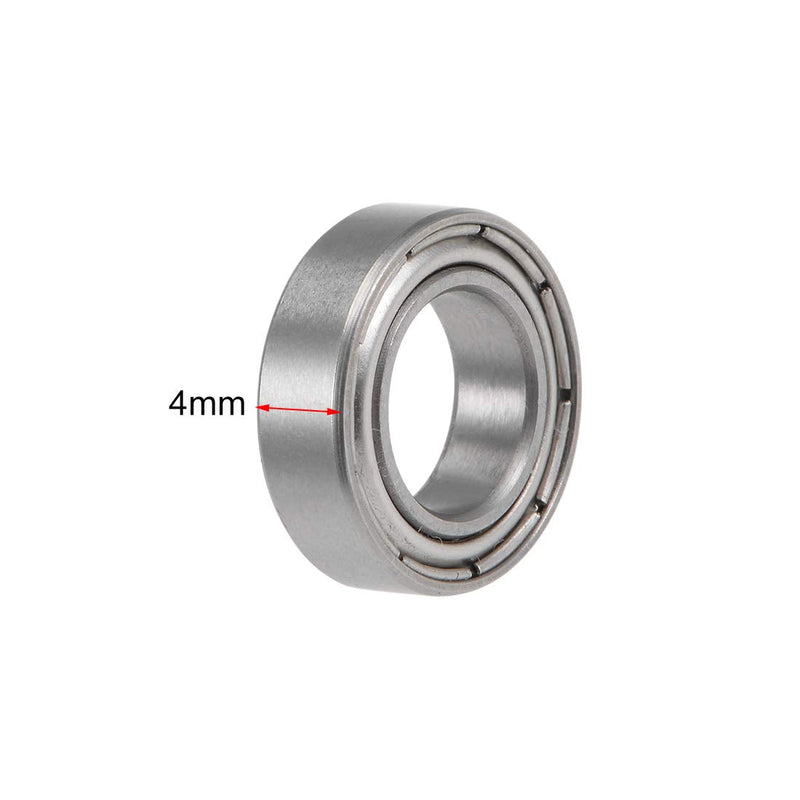 uxcell SMR148ZZ Deep Groove Ball Bearings 8mm x 14mm x 4mm Double Shielded Stainless Steel 2pcs 8x14x4mm