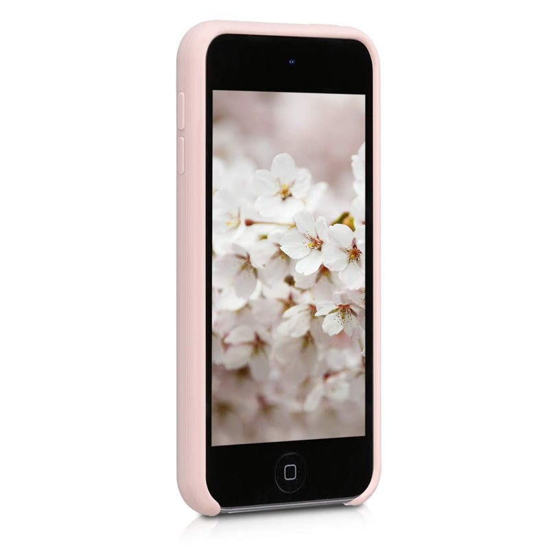 kwmobile TPU Silicone Case Compatible with Apple iPod Touch 6G / 7G (6th and 7th Generation) - Case Soft Flexible Protective Cover - Dusty Pink