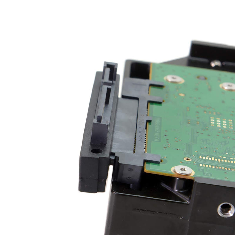 CY SATA 22Pin 7+15 Male to SATA 22Pin Female Extension Convertor Adapter 90 Degree Up Angled Black-Up-Angled