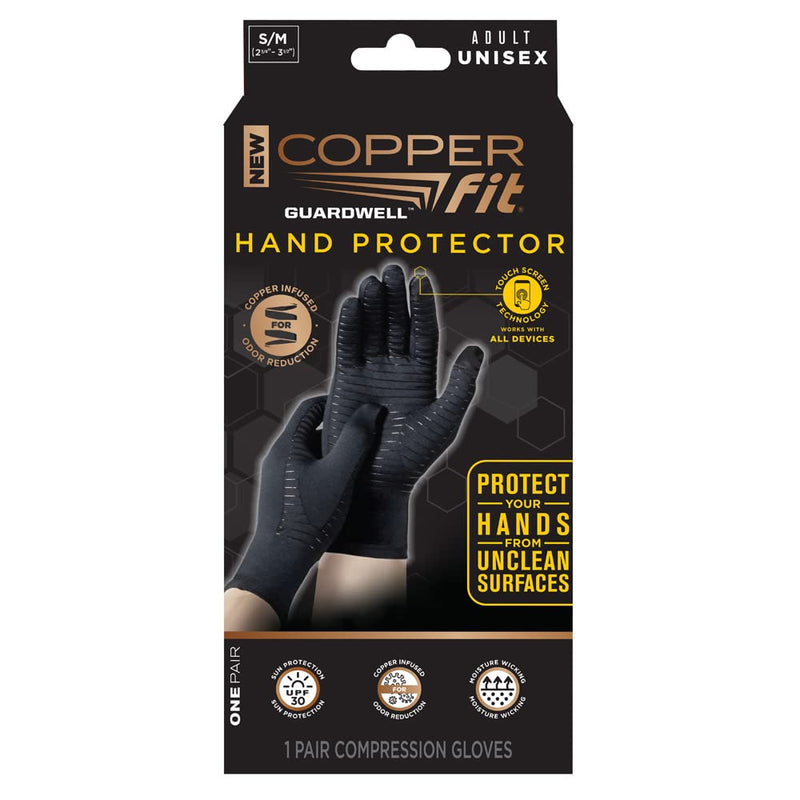 Copper Fit Guardwell Gloves Full Finger Hand Protection Large/X-Large