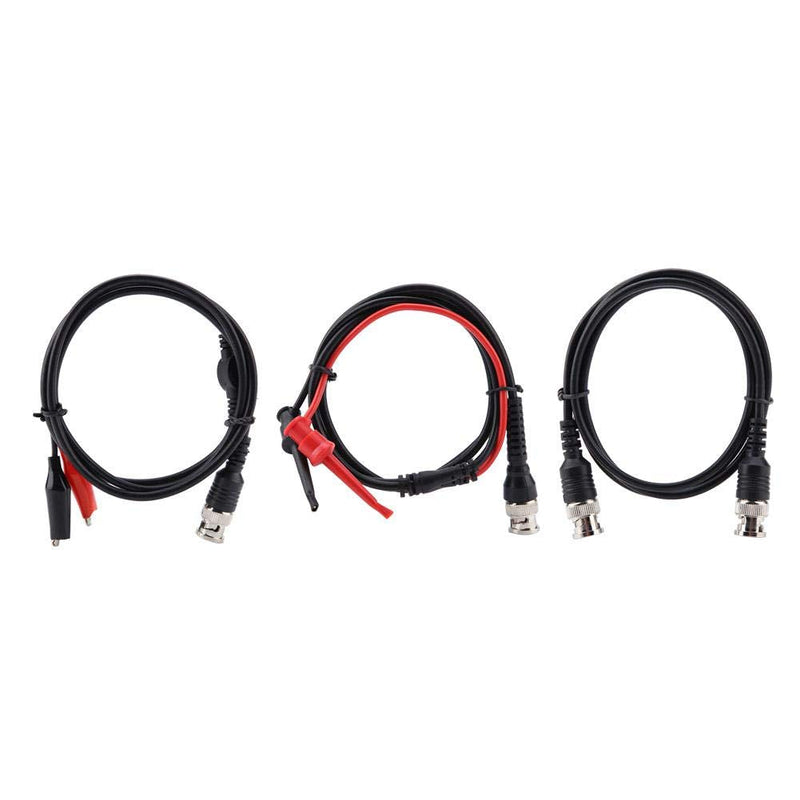 Coaxial Cable BNC to Crocodile Chip Multimeter Test Cable Hook Set Testing Lead Kit Oscilloscope Probes Cable BNC to Alligator Clips Test Cable