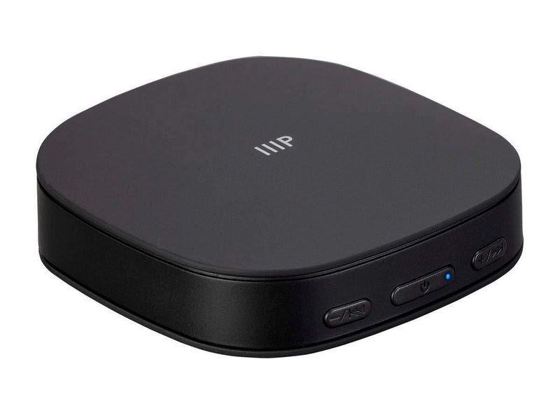 Monoprice Premium Bluetooth 5 Transmitter & Receiver with aptx HD, aptX, aptX Low Latency, AAC, and SBC Codecs and Optical and Aux Inputs