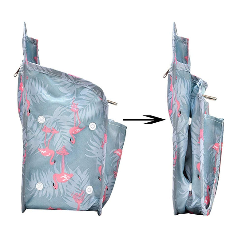 HOYOFO Mini Backpack Organizer Insert Small Bag Divider for Rucksack Purse Lightweight Nylon Shoulder Bag Organizer Insert, Flamingo Blue Flamingo