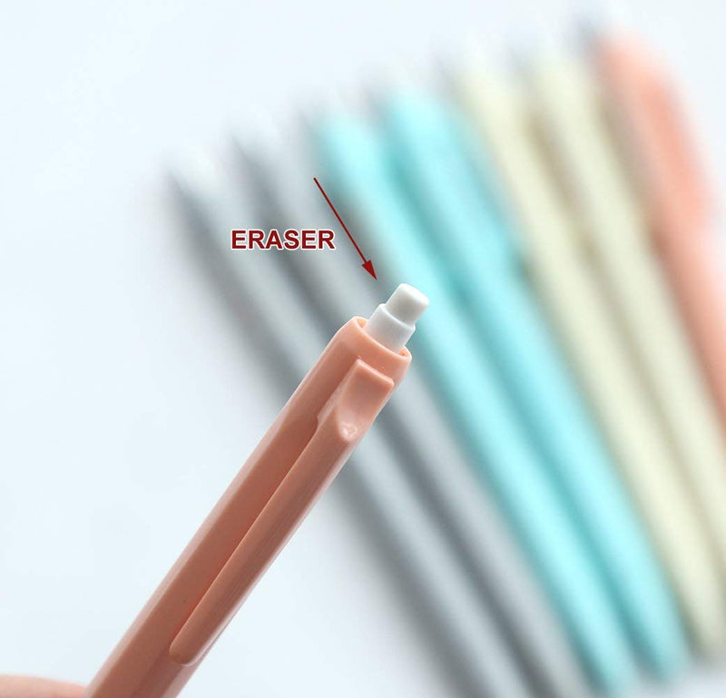 GANSSIA Colorful Series Design 0.7mm Mechanical Pencils Pack of 8 Pcs