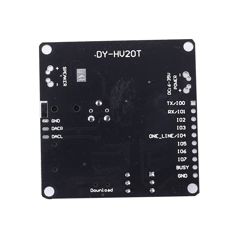 Voice Playback Module, Digital Amplifier Module TF Card Slot Mono 20W 8 Ohm MP3 WAV UART Controller for Microcontroller