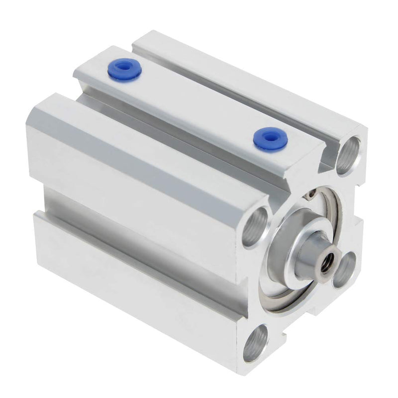 Othmro SDA20 x 25 Sealing Thin Air Cylinder Pneumatic Air Cylinders, 20mm/0.79inch Bore 25mm/0.98inch Stroke for M5 Aluminium Alloy Pneumatic Components for Pneumatic and Hydraulic Systems 1pcs SDA20x25