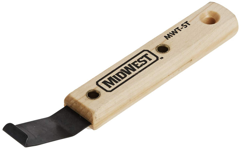 MIDWEST Siding Removal Tool - Offset Hardened Steel Blade with Hardwood Handle & Handy Hang Hole - MWT-ST