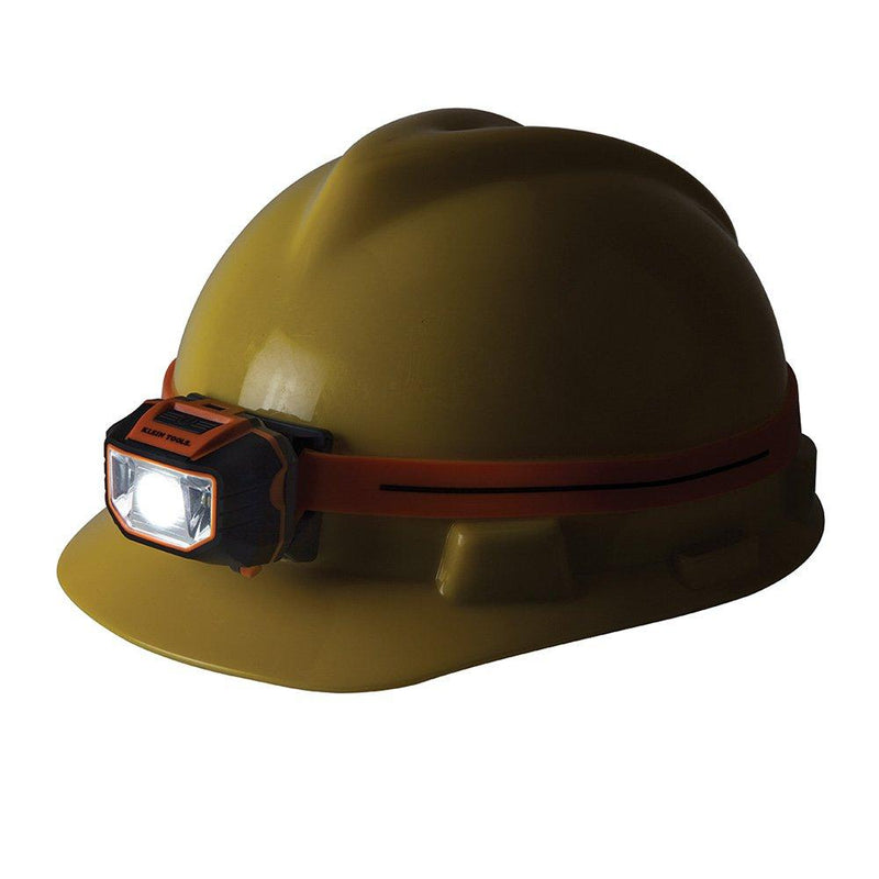 Klein Tools 56220 LED Light, Hard Hat Headlamp, Flood Light and Spotlight with 45-Degree Tilt and Anti-Slip Strap