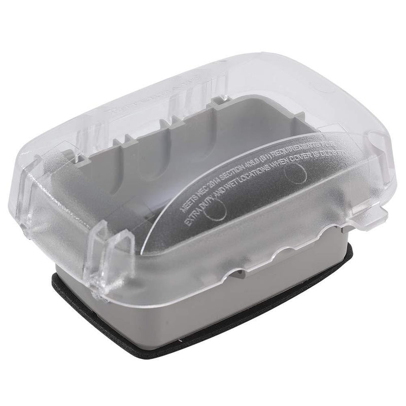 Intermatic Wp5100C Electrical Box, 2.75" Single Gang Plastic While-in-Use Weatherproof Vertical/Horizontal Cover