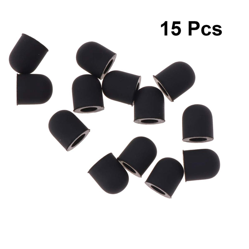 Hemobllo 15pcs Stylus Pen Tip Replacement Rubber Tips for Stylus Touch Pen Touchscreen Pen (Outer Diameter 6mm, Inner Diameter 3.6mm)