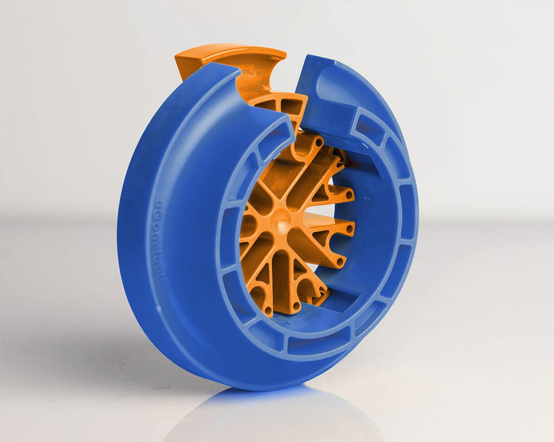 Cable Comb Tool, Wire Comb, Cable Dresser, Bundler, Organizing Tool, Ethernet Comb, Network Cable, Data Cable Comb, Cable Dresser, Cat6 – Perfect for Cable Management Orange & Blue