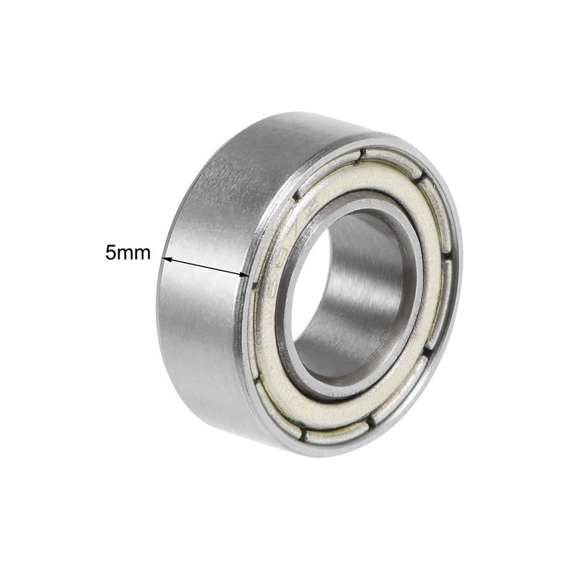 uxcell 687ZZ Deep Groove Ball Bearings Z2 7mm X 14mm X 5mm Double Shielded Carbon Steel 12pcs 7mmX14mmX5mm 12