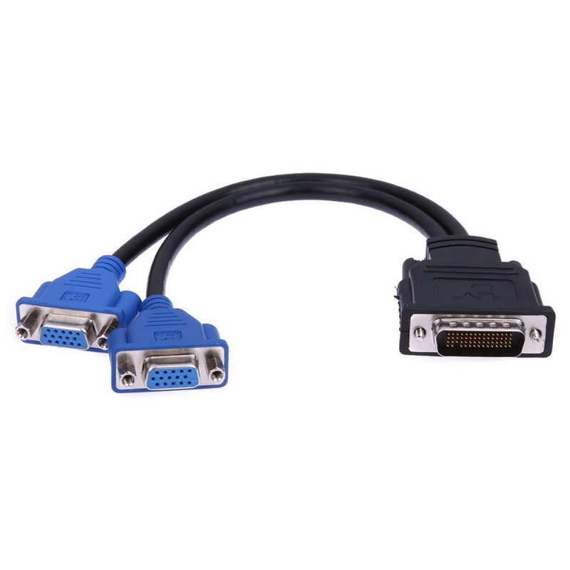 ANRANK DV59215AK DMS-59 Pin Male to 2 VGA 15 Pin Female Splitter Y-Cable Adapter