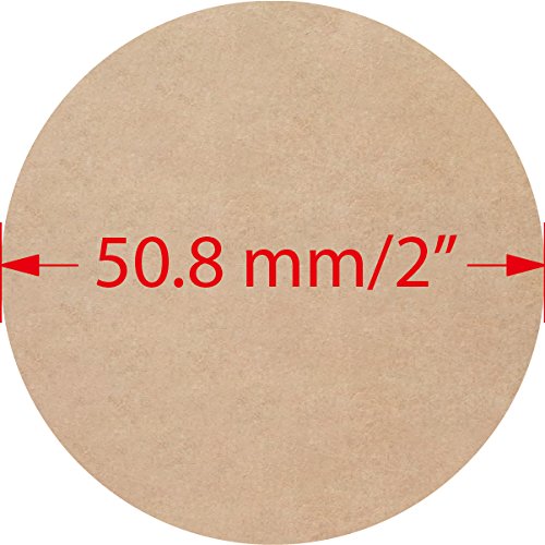 Mr-Label 2” Printable Natural Kraft Brown Round Label - Round Dot Sticker - for Mason Jar Lid | Crafts | Candles | Candy | Party Favor | Gift Label - for Inkjet/Laser Printer (25 sheets/500 Labels) 25 sheets/500 labels