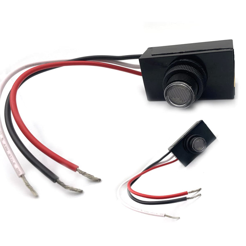Kiro&Seeu Photoelectric Switch,Light Control Sensor Button Switch,120V AC Outdoor Hard-Wired Post Eye Light Control, Dusk to Dawn Sensor,with Automatic Illumination Detection Circuit