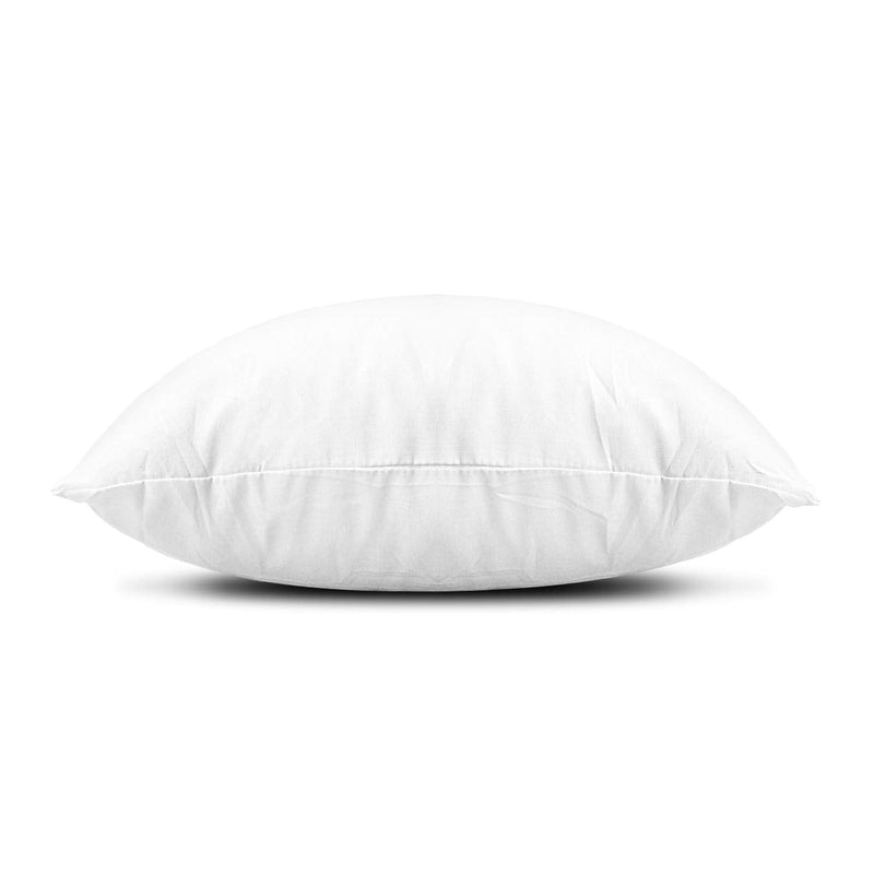 Edow Throw Pillow Inserts, Set of 2 Lightweight Down Alternative Polyester Pillow, Couch Cushion, Sham Stuffer, Machine Washable. (White, 12x12) White