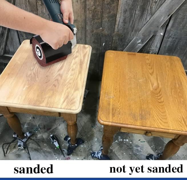 Shineboc sanding roller brush, efficient sanding roller brush made of brown corundum and synthetic fiber, sanding sleeves for sanding roller sander for sanding matting satin finishing - 180 grit