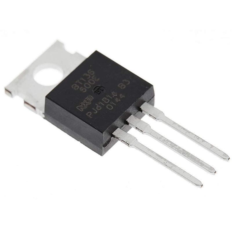 Bridgold 10pcs BT136-600E BT136-600 BT136 TriacThyristor, Gate Trigger 4A/600V, Through Hole, TO-220AB