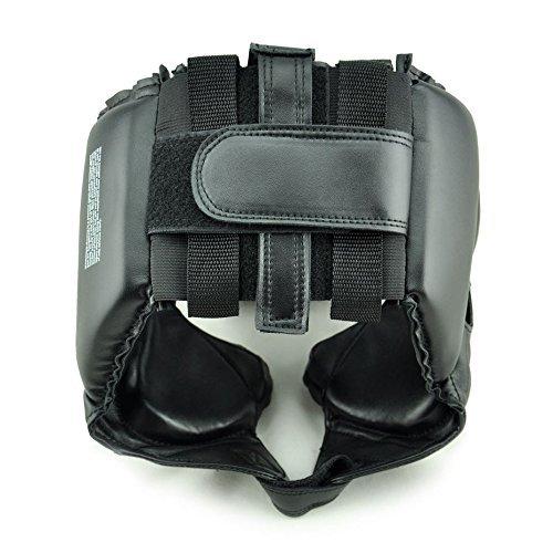 MaxxMMA Headgear Black L/XL Boxing MMA Training Kickboxing Sparring Karate Taekwondo