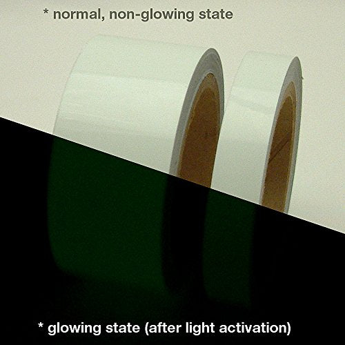 JVCC GLW Glow in the Dark Tape [6 Hour]: 1/2 in. x 30 ft. (Luminescent Lime Green)