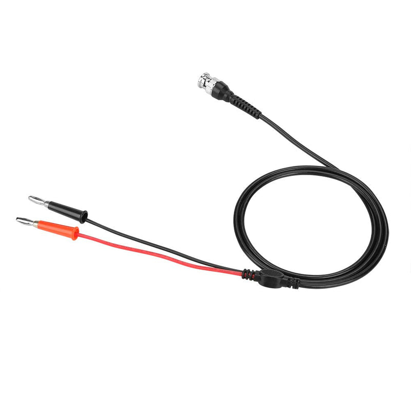 Pack of 2 Coaxial 50Ω Cable BNC Male to Dual Banana Plug Connector Test Probe Cables Leads for Oscilloscope Signal Generators